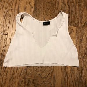 White crop top
